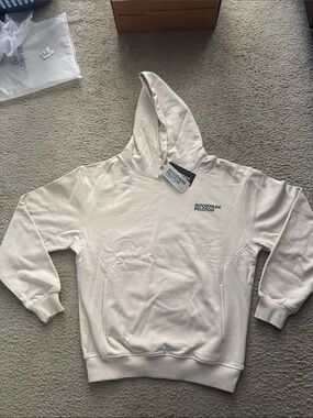 Peloton Goodpark Cream unisex Crewneck Hoodie xs